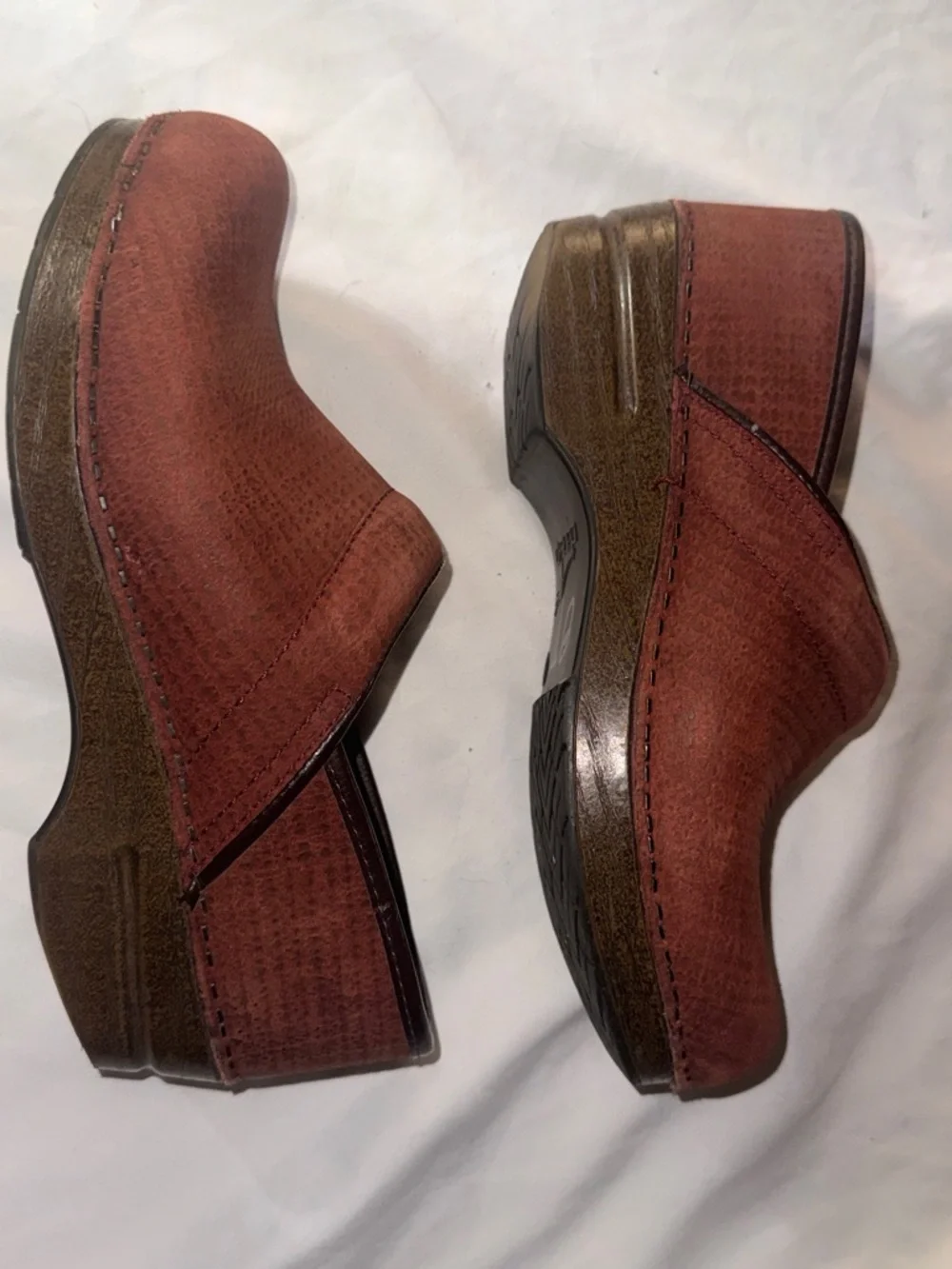 Dansko Women's Slip-On Clogs in Burnt Orange - Picture 4 of 9